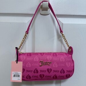 NWT Juicy Couture “Girls Just Wanna Have Fun” Pink Shoulder Bag